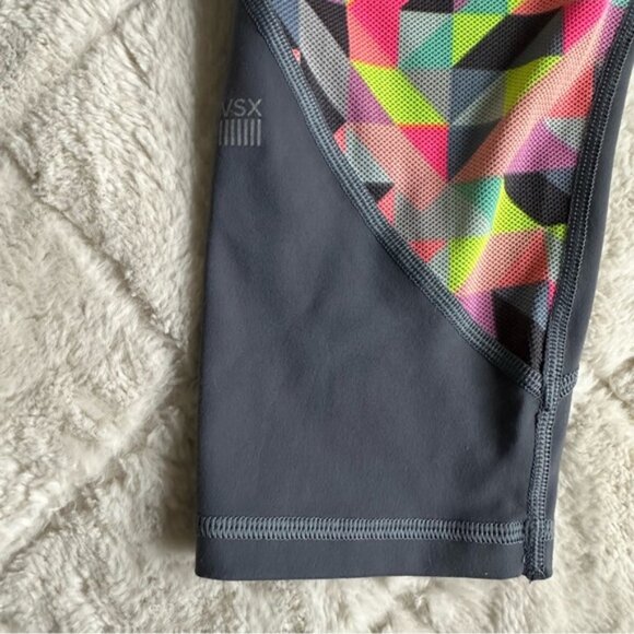 Victoria's Secret VSX | Rainbow Geometric Knockout Capris | Size Medium - Picture 5 of 12